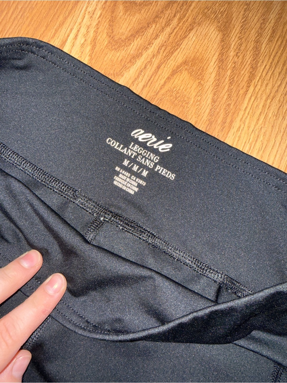 aerie Black No-Show Leggings